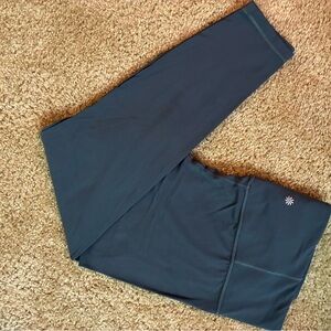 Athleta Ultra High Rise Cinch Tight Leggings Gray XL Running Yoga Athleisure